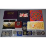 A Collection of Various British Coin Sets, Crowns Etc