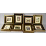 A Collection of Eight Various French Prints After Degas, Lautrec, Corot etc Mainly 10x8cm