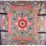 A Handmade Patchwork Quilt by Rosamund Margaret 1978, 224x216cm