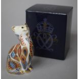 A Boxed Crown Derby Paperweight, Siamese Kitten