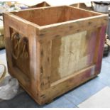 A Vintage Wooden Packing Case, 54cm wide