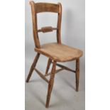 A Single Bar Backed Kitchen Chair for Restoration