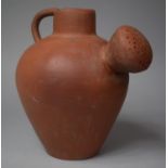A Studio Pottery Terracotta Watering Can, 26cm high
