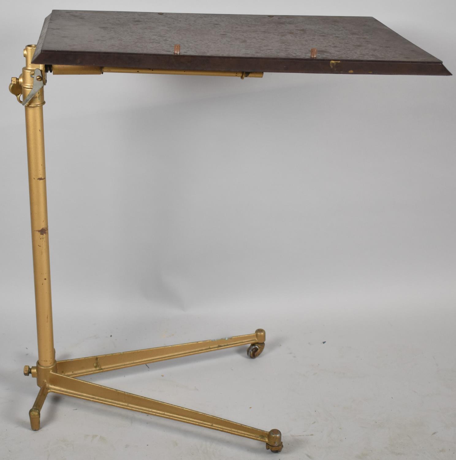 A Vintage Iron Based Peter Pan 'Paragon' Adjustable Reading Table, 58x37cm - Image 2 of 2