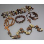 A Small Collection of Religious Beads, Crucifix etc