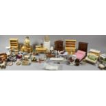 A Collection of Various Dolls House Furniture and Fittings