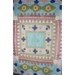 A Handmade Patchwork Quilt by Ross Foster, Shifnal 1984, 213x150cm