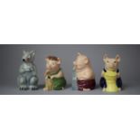 A Collection of Wade Official Interaction Collectors Club Three Little Pigs and the Wolf