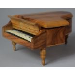 A Novelty Continental Musical Box in the Form of a Grand Piano, Movement Playing Dr. Zhivago, 17cm