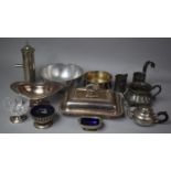 A Collection of Various Metalwares to Include Lidded Serving Dish, Pierced Bowl, Pewter Two