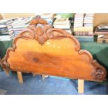 A Victorian Mahogany Chiffonier Back converted to Headboard, 170cm wide