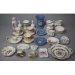 A Collection of Ceramics to Comprise Coalport Ming Rose Two Handled Dish, Various Trinket Dishes