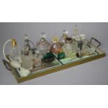 A Collection of Various Scent and Perfume Bottles to Include Silver Mounted Glass Example etc