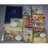 A Collection of Various Tea Card Albums, Postcards etc