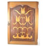 An Edwardian Inlaid and Panelled Door, 81x58cm