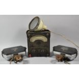 A Pair of Vintage Lucas Quartz Halogen Car Lamps, a 1960's Helphos Windscreen Mounted Car Spot Light