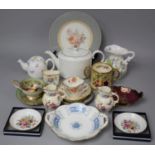 A Collection of Ceramics to Include Aynsley Orchard Gold Teacup and Saucer (Design by D. Jones), Two