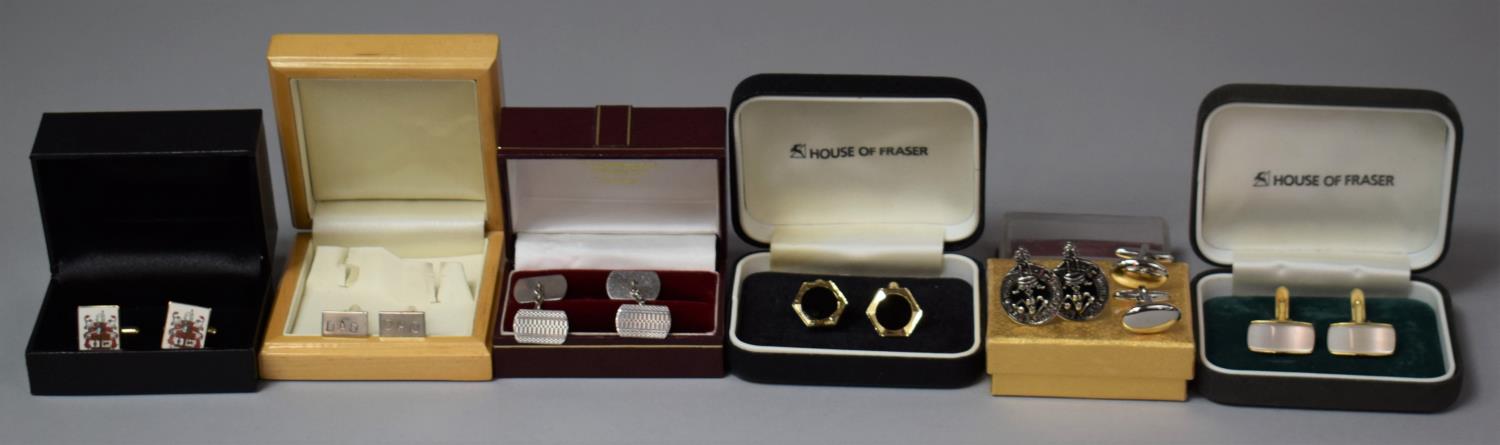 A Collection of Various Gents Cufflinks