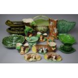 A Collection of Various Sylvac and Hornsea Style Items to Include Vase, Planters, Spills, Wall