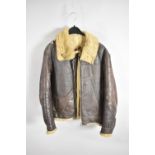 A Vintage US Air Force Sheepskin Lined Flying Jacket Type B-3, Condition Somewhat worn