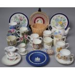 A Collection of Various Ceramics to Include Commemorative Items by Tuscan, Aynsley, Buckingham