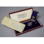 A Cased Silver Royal Ancient Order of Buffaloes Medal, Certificate Dated 1940, Chester Hallmark