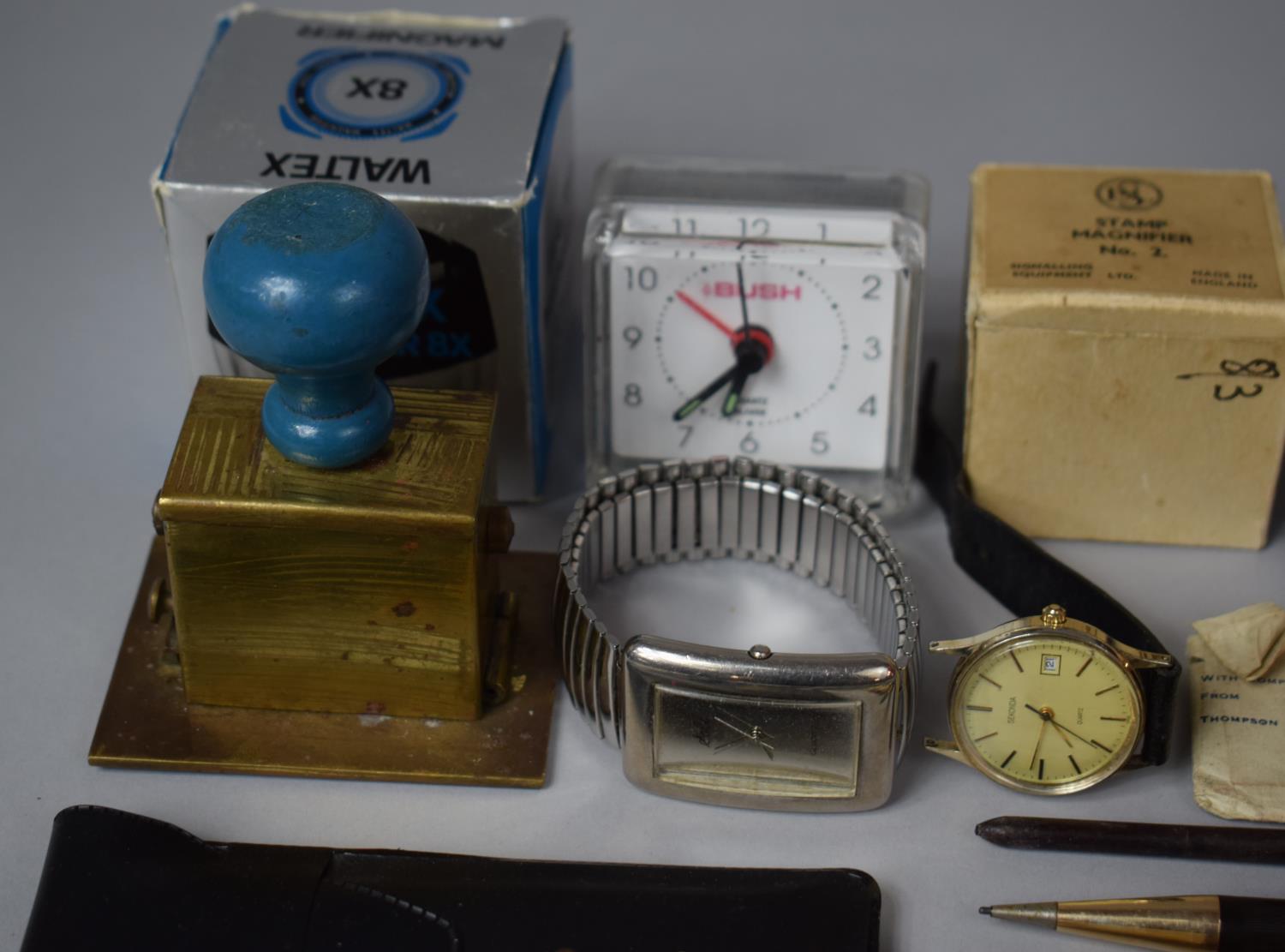 A Collection of Various Vintage Stationery and Desktop Items to Comprise Stamps, Pen Nibs to Include - Image 3 of 6