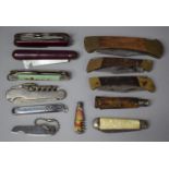 A Collection of Various Vintage Penknives, Multitool Knives etc