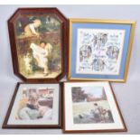 A Collection of Four Framed Edwardian Style Prints