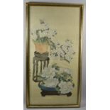 A Framed Oriental Print, 72x37cm