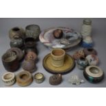 A Collection of Various Studio Pottery to Include Bowls, Vases etc