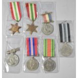 A Collection of Seven Various Military Medals, Some Facsimiles