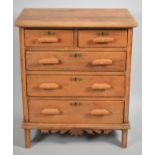 A Small Chest of Two Short and Three Graduated Long Drawers, 54cm Wide