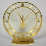 A Mid 20th Century Circular Skeleton Clock with Jewelled Swiss Movement Requiring Attention, Stamped