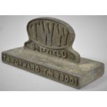 A Mid 20th Century Cast Metal Advertising Desktop Paperweight for T W W (Thomas Ward Ltd),