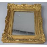 A Gilt Framed Wall Mirror, Frame 31x26cm