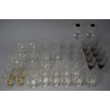 A Collection of Various Glassware to Comprise Primarily Etched Examples etc