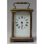An Early 20th Century French Brass Carriage Clock, Working Intermittently