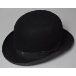A Vintage Bowler Hat, the Grafton, Inner Measurements, 19cm x 15.5cm