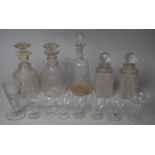 A Collection of Various 19th Century Glassware to Comprise Ale Glass, Various Decanters etc, Some