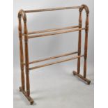 An Edwardian Wooden Towel Rail, 69cm Wide