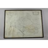 An 18th Century Framed Map of Dorchester based on Actual Surveys and Records of the Country by J