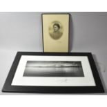A Framed Signed Monochrome Photograph by Giles Norman Together with a 1930's Framed Photograph of