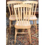 A Set of Three Kitchen Chairs