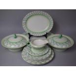 A Shelley Part Dinner Service to comprise Two Lidded Tureens, Jugs, Various Plates, Platter Etc