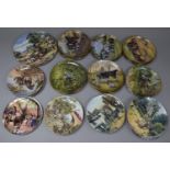 A Collection of Various Decorative Plates, Various Collection Comprising Wedgwood Working Horses