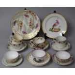 A Collection of Various 19th Century Ceramics to include Teacups, Coffee Cans, Saucers, Decorative