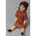 A Late 19th/Early 20th Century French Porcelain Head Doll, SFBJ No.60, Closed Mouth, Fixed Eyes