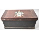 A Late 19th Century/Early 20th Century Civic Chest with Fitted Mahogany Interior and the Hinged