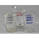 Two Senior Service Advertising Jugs and an Archers Pitcher